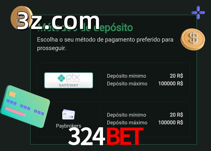O cassino 324BETbet oferece uma grande variedade de métodos de pagamento